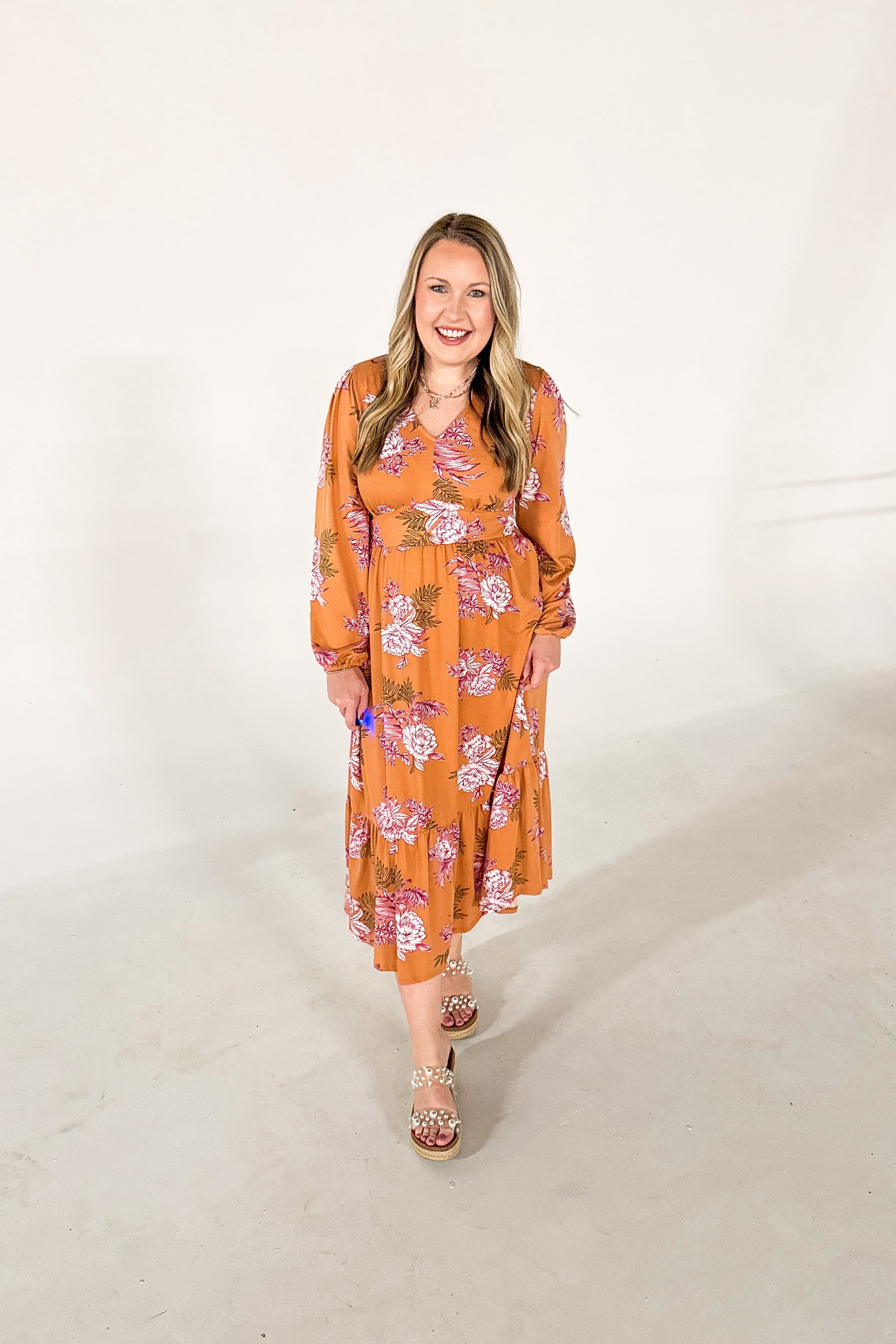 Golden Hour Floral Maxi Dress
