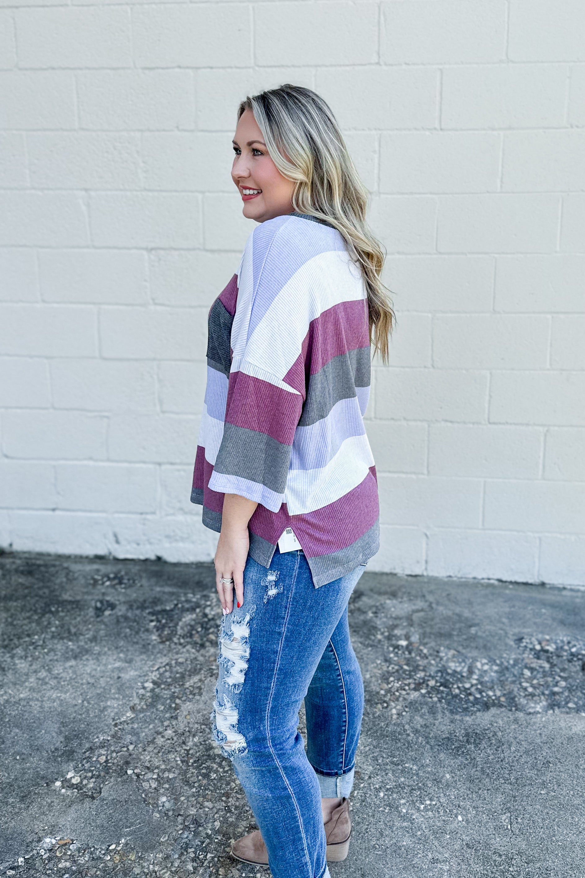 True To You Stripe Top