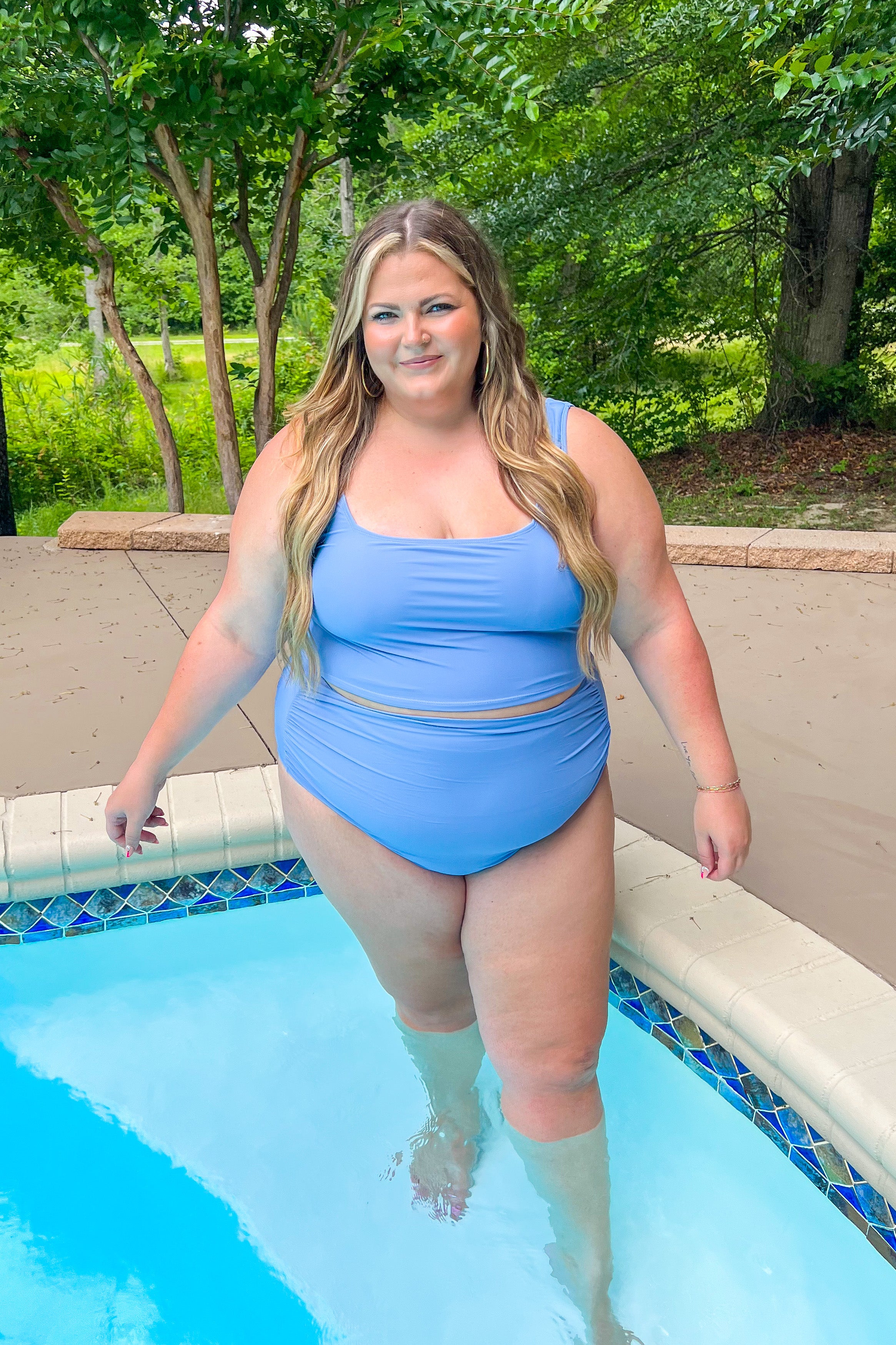 Surface Blue Swim Top