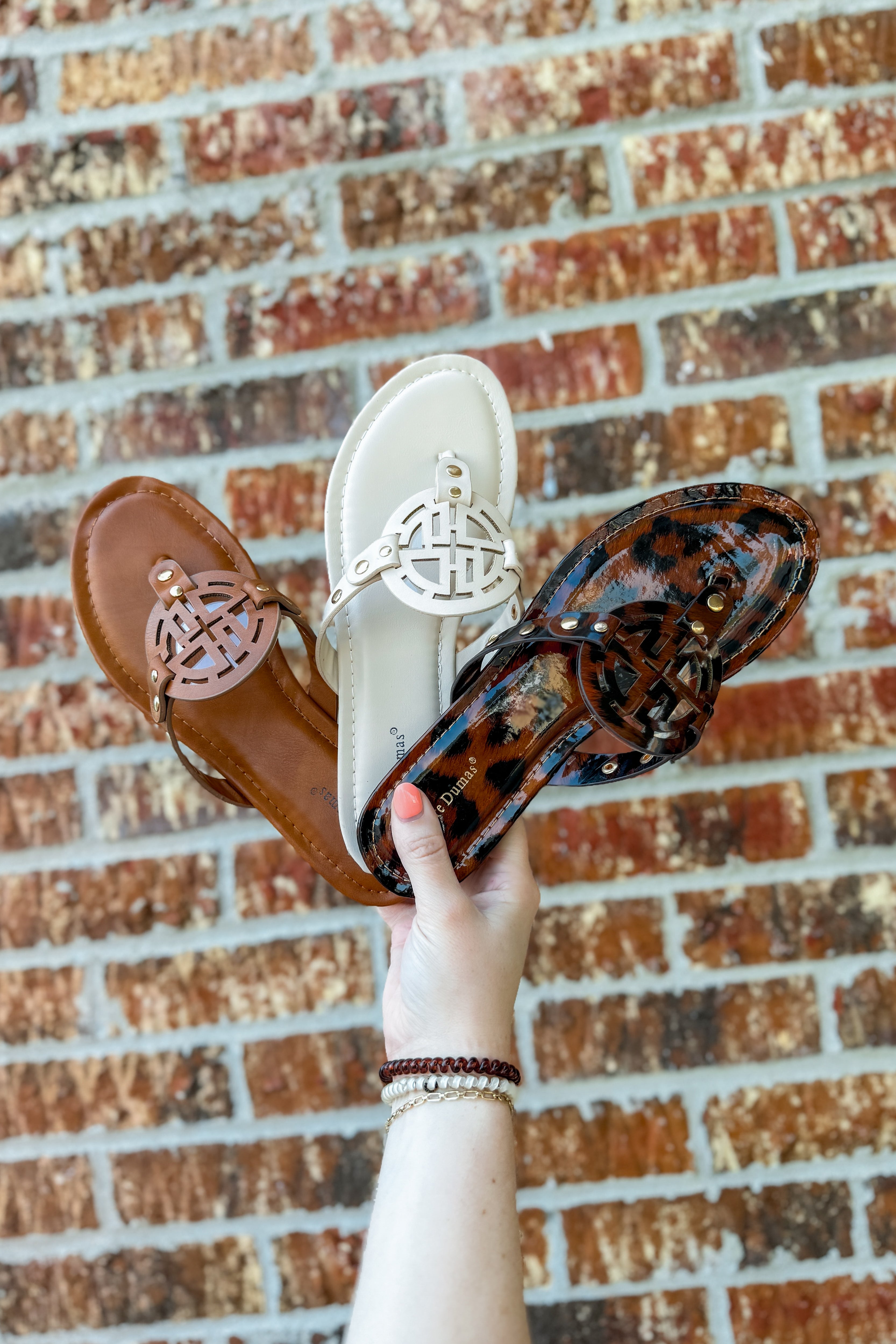 Madison Sandals, Brown Leopard