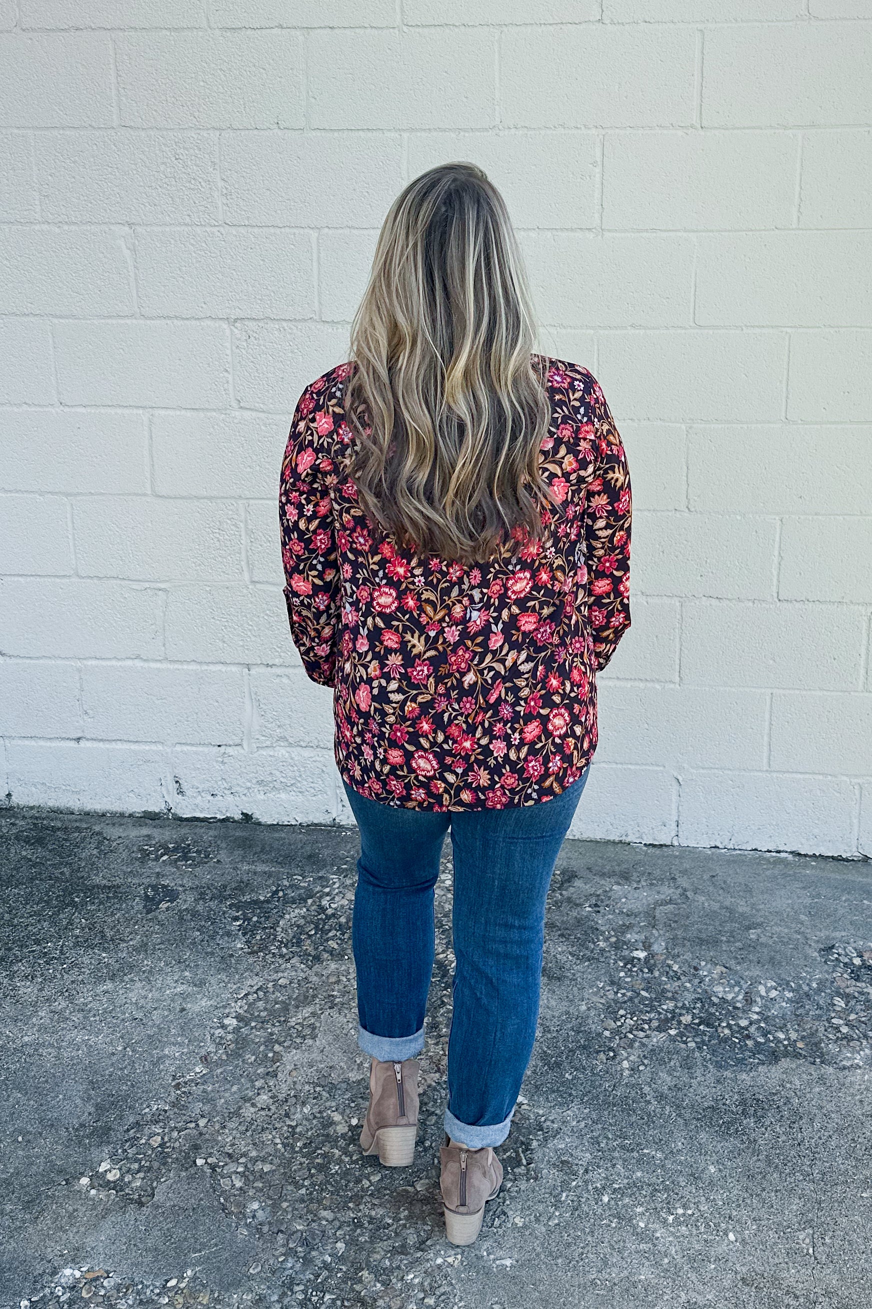 Found Somewhere Floral Top