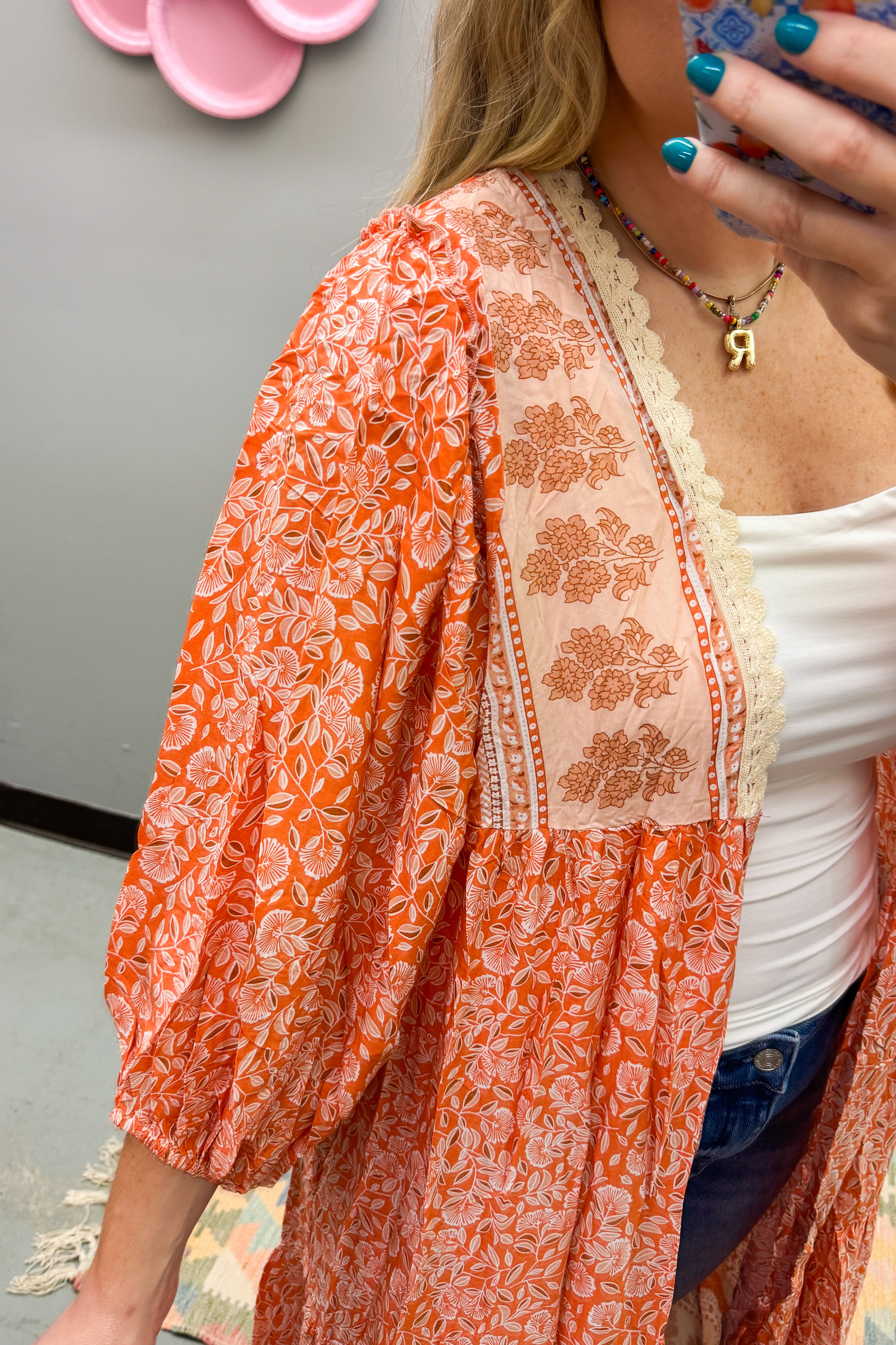 Garden Stroll Floral Duster Cardigan