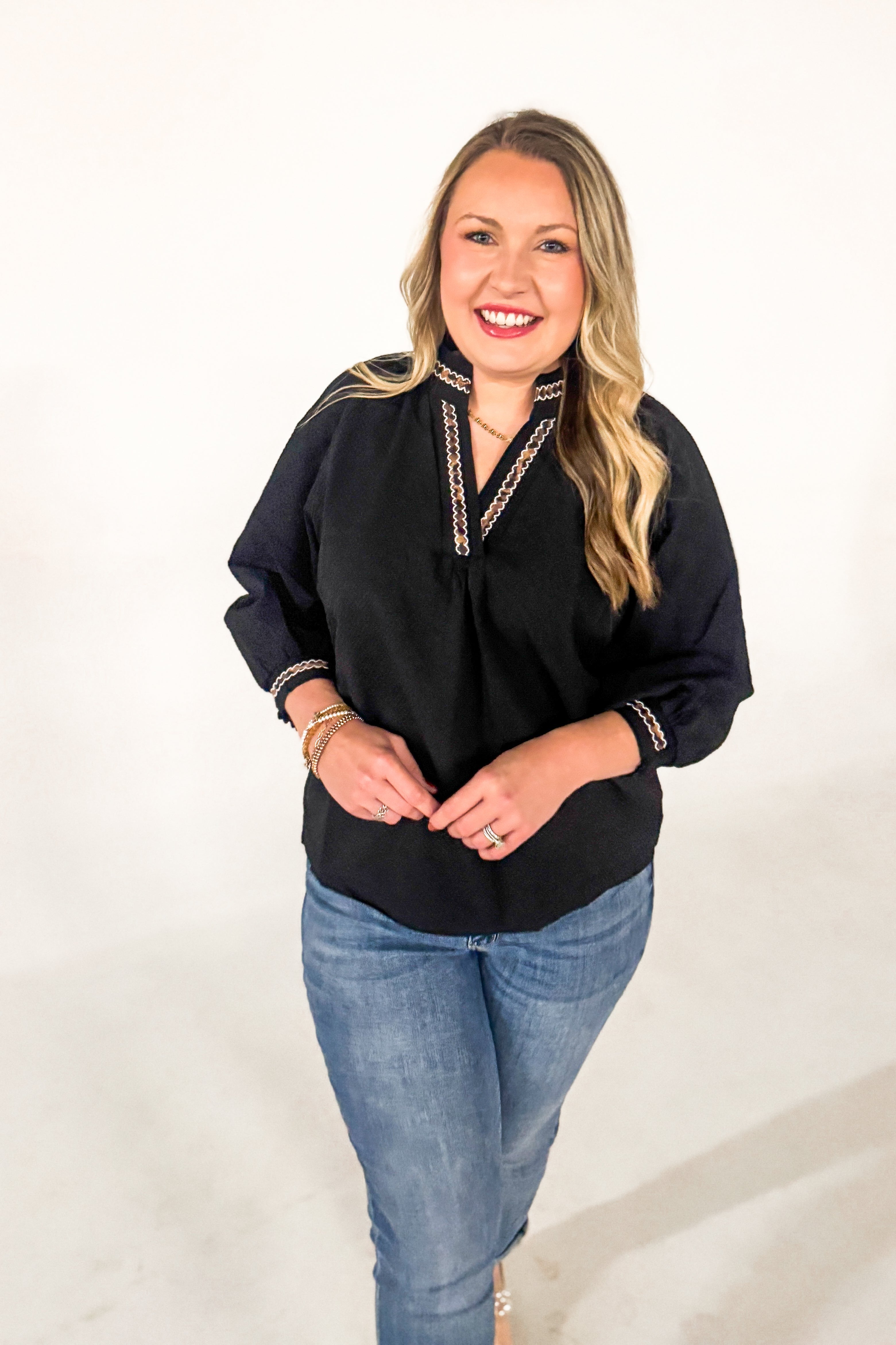 Simply Chic Top, Black