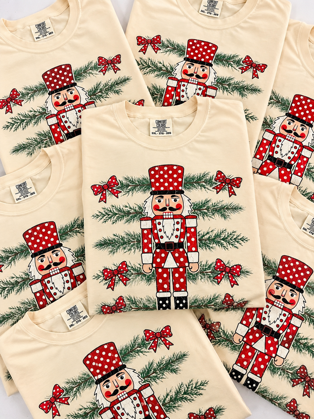 Nutcracker Garland Graphic Tee, Ivory