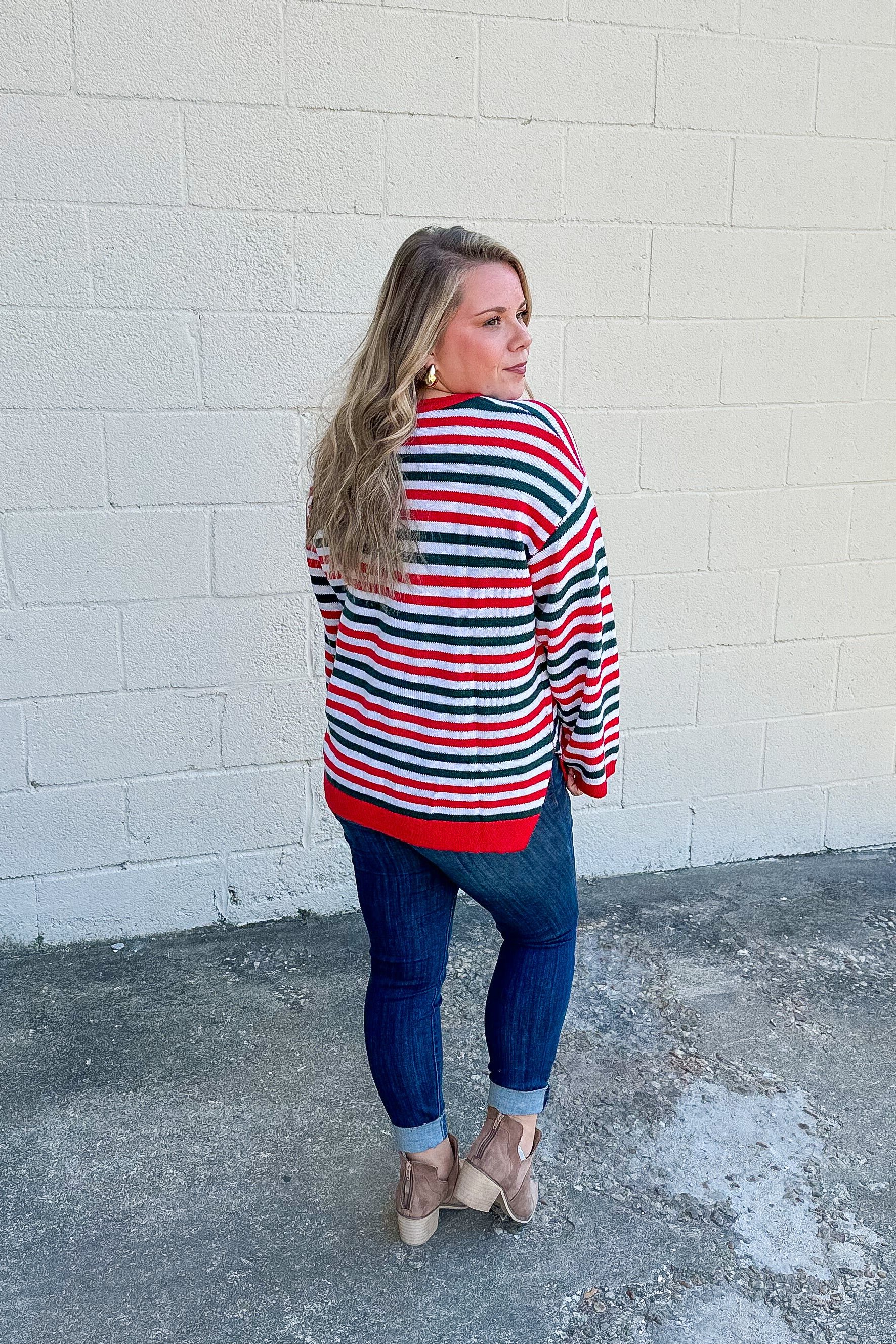 Christmas Delight Stripe Sweater