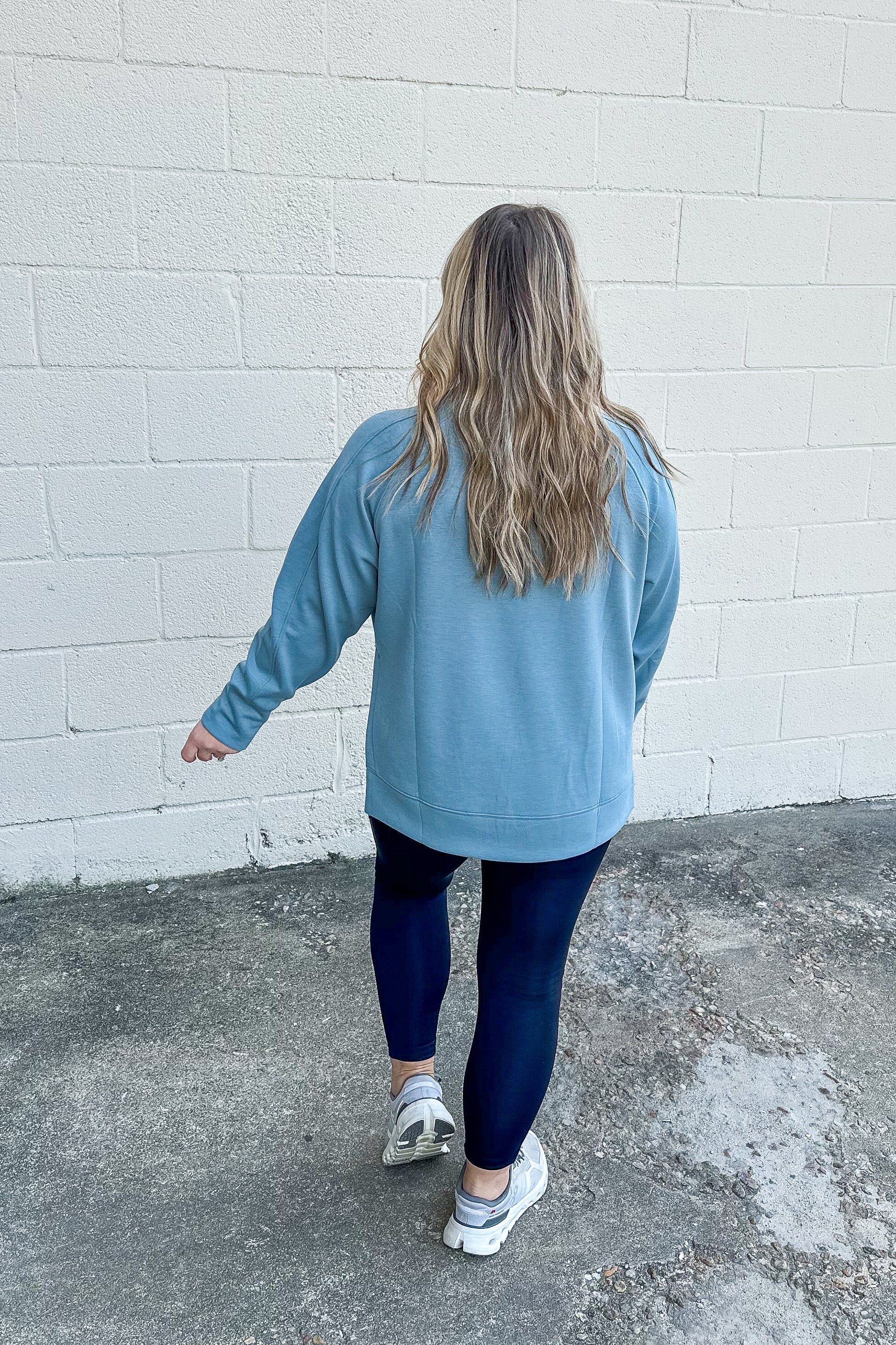 Better Days Ahead Pullover, Blue Grey