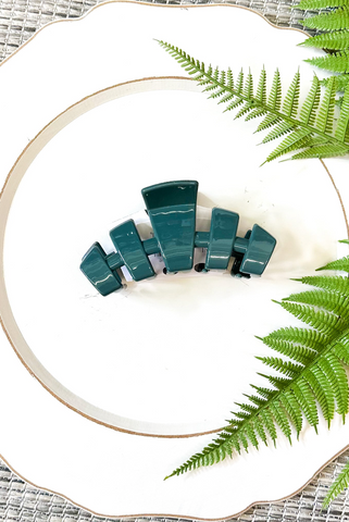 Teleties Medium Hair Clip, Storm Blue
