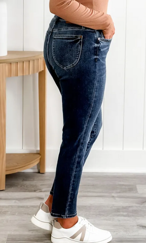 Judy Blue Roxie High Rise Slim Fit Shield Pocket Jeans
