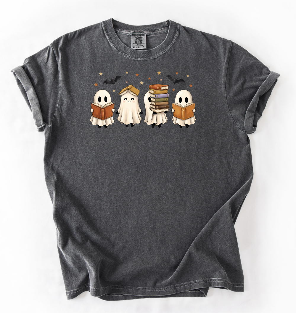 4 Reading Ghosts Graphic Tee, Pepper
