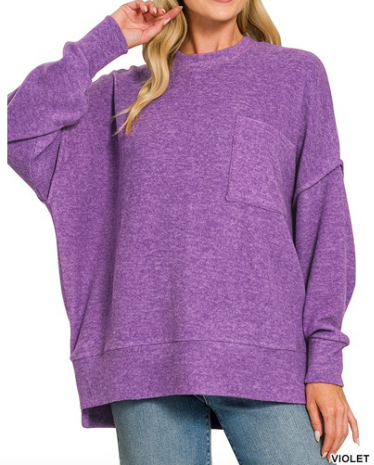 The Cassie Sweater Pullover, Violet