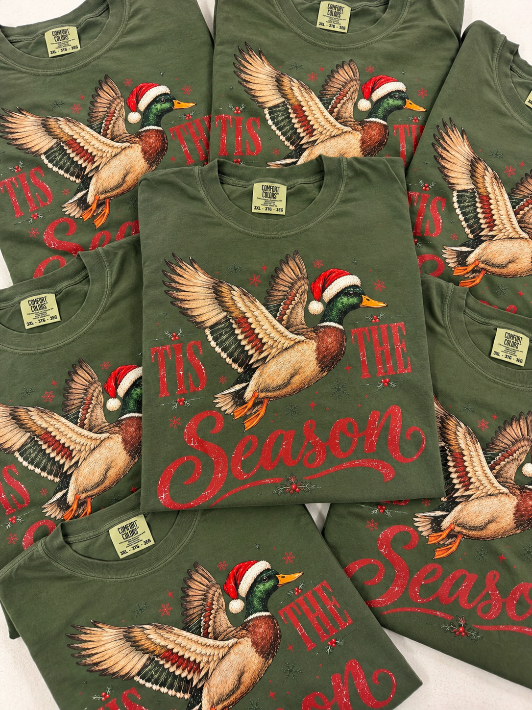 Tis The Season Ducks Graphic Tee, Hemp