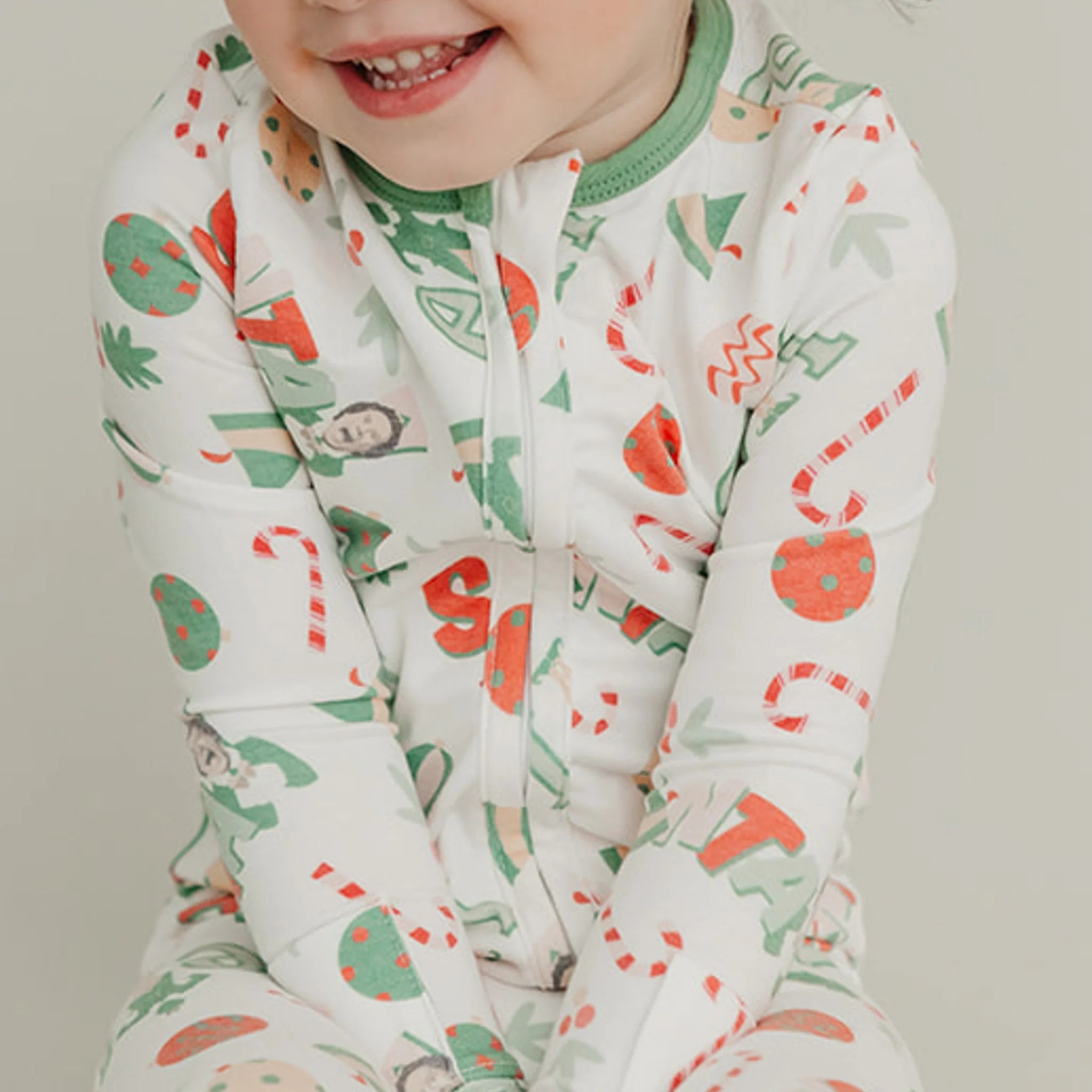 Elf Zip-Up Footie Pajama
