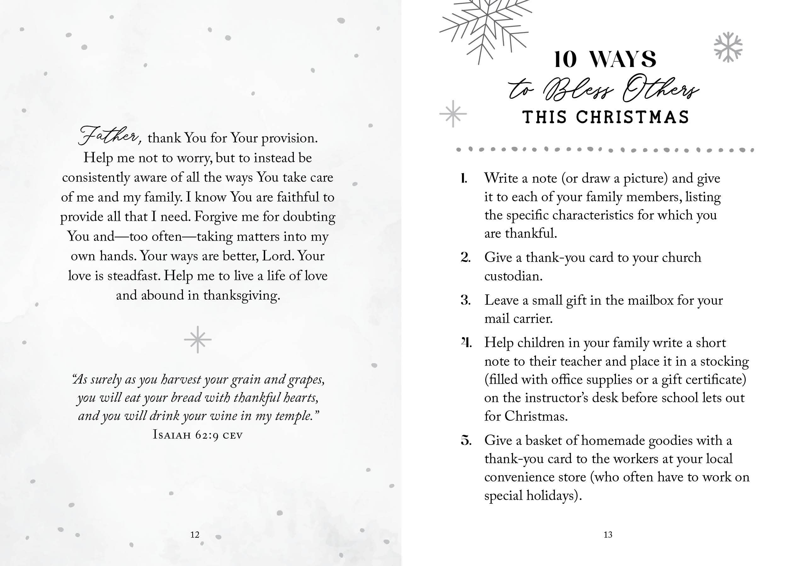 25 Christmas Blessings Devotional