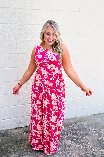 Just For Fun Floral Maxi Dress