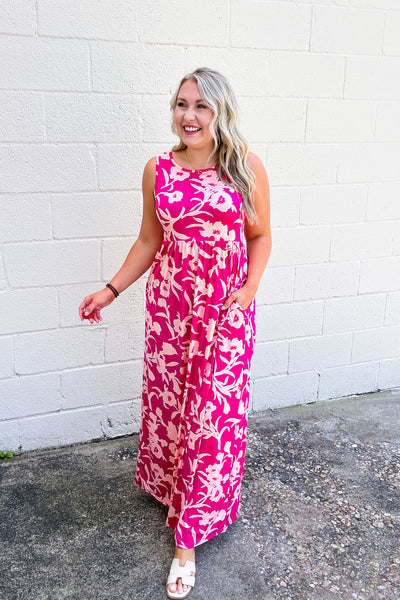 Just For Fun Floral Maxi Dress