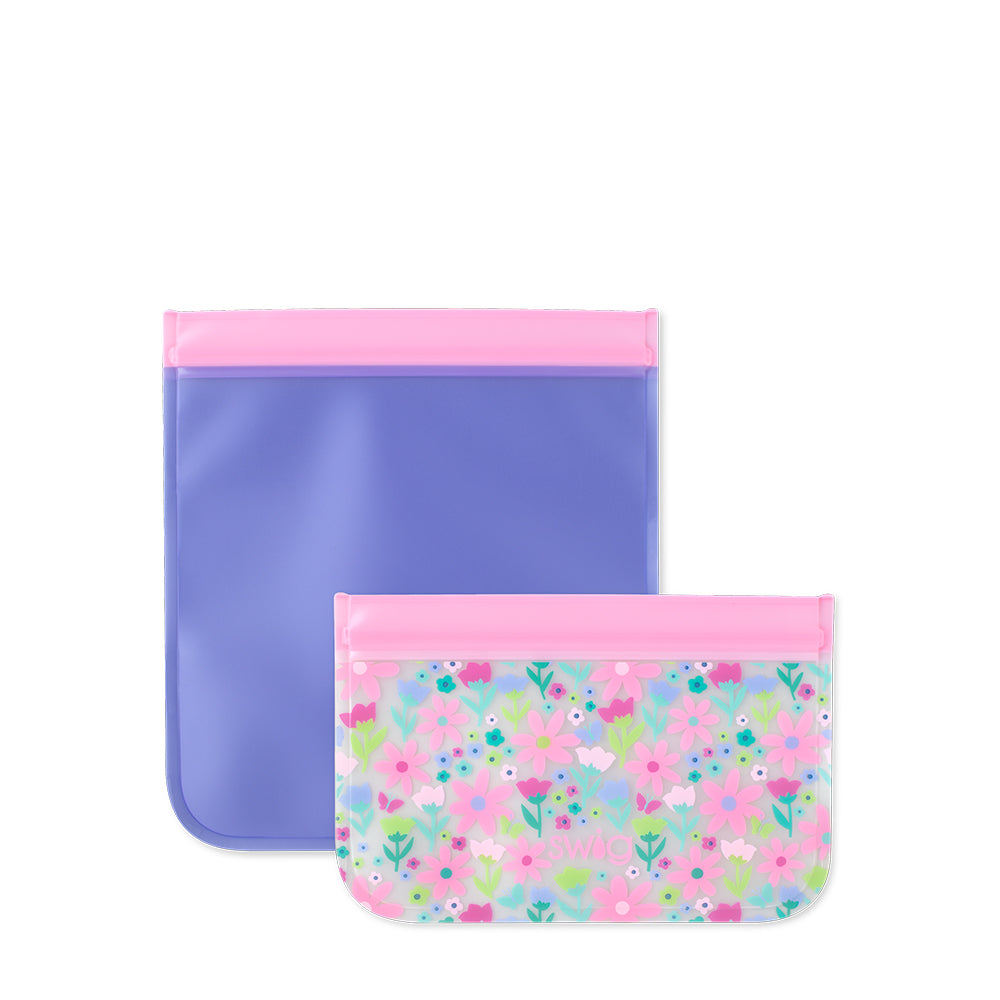 Reusable Baggies 4-Pack, Flower Power