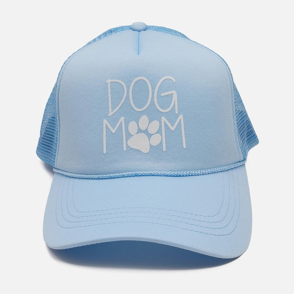 Dog Mom Trucker Style Baseball Cap, Blue