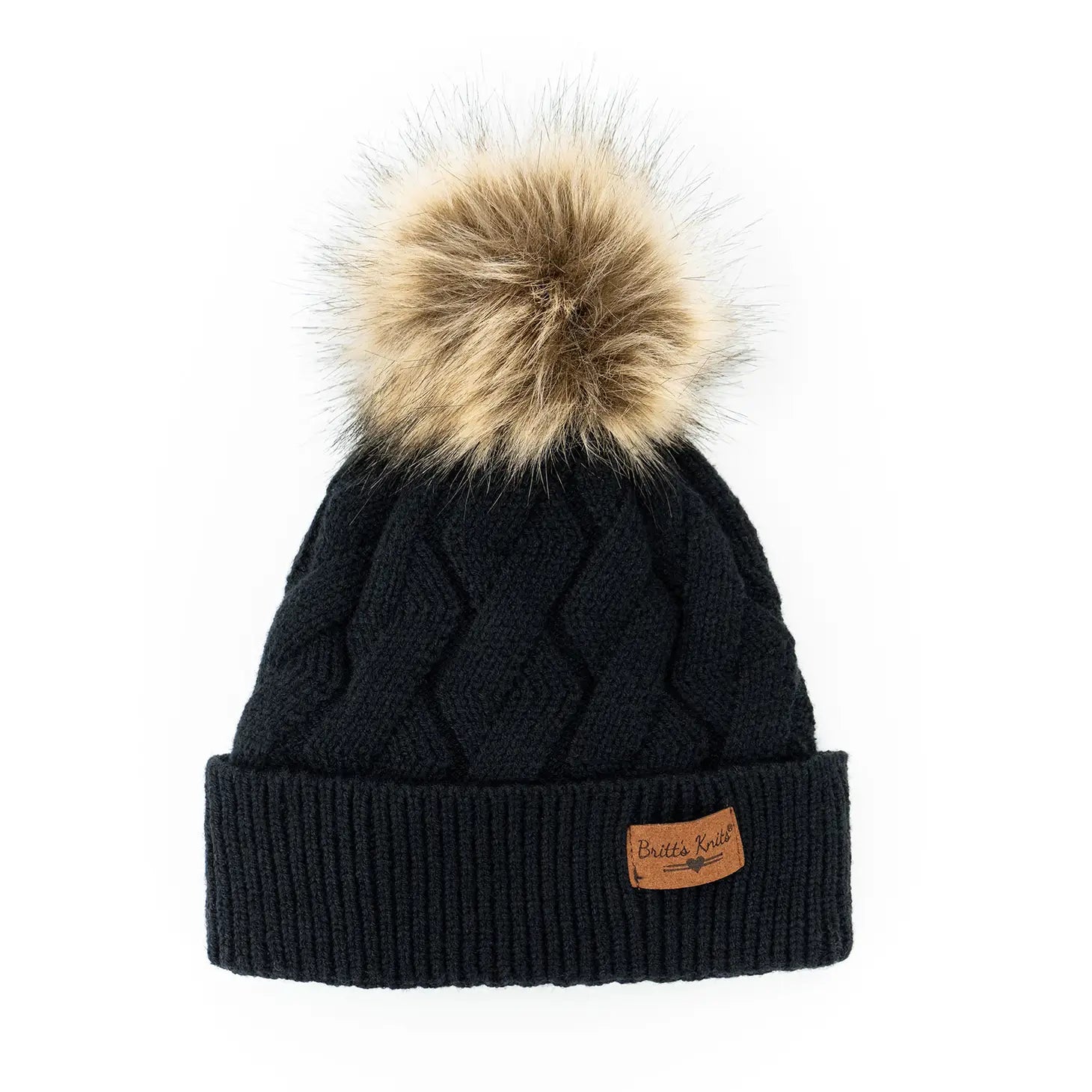 Faux Fur Pom Beanie