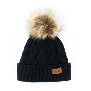 Faux Fur Pom Beanie