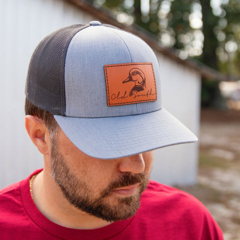 Wood Duck Leather Patch - Trucker Hat