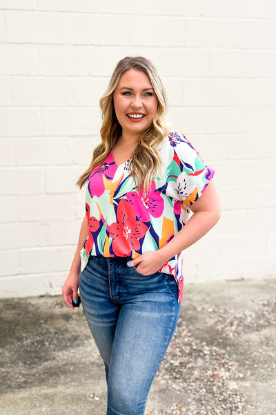 Take You There Floral Top