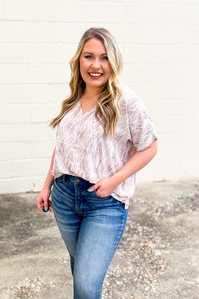 Follow You Anywhere Snake Print Top