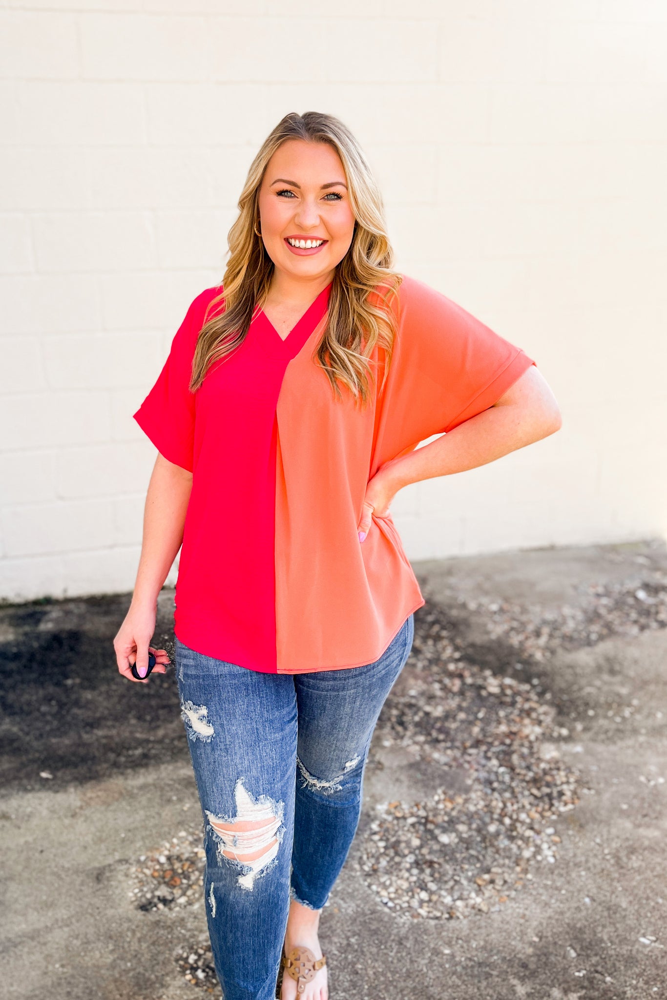 Claim to Love Color Block Top