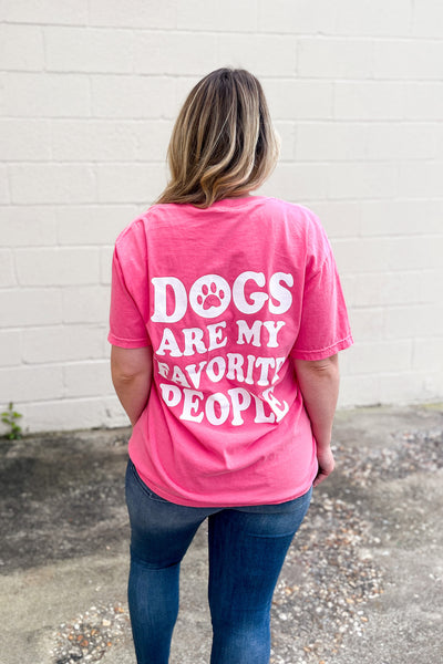 Dogs Are My Favorite People Graphic Tee, Watermelon