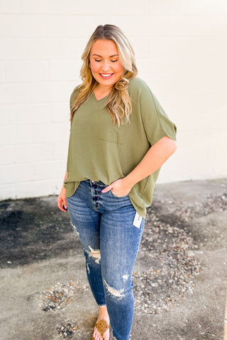 Everyday Chic Top, Light Olive