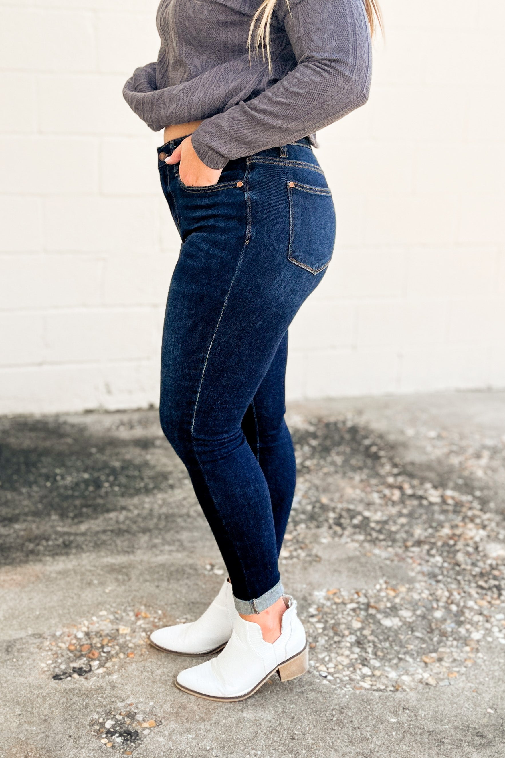 RESTOCK | Judy Blue Ashby Non-Distressed Hi-Waist Jeans