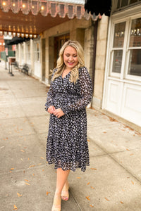 Spotty and Cute Midi Dress