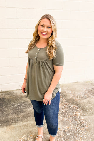DEAL | Kelsie Top, Light Olive