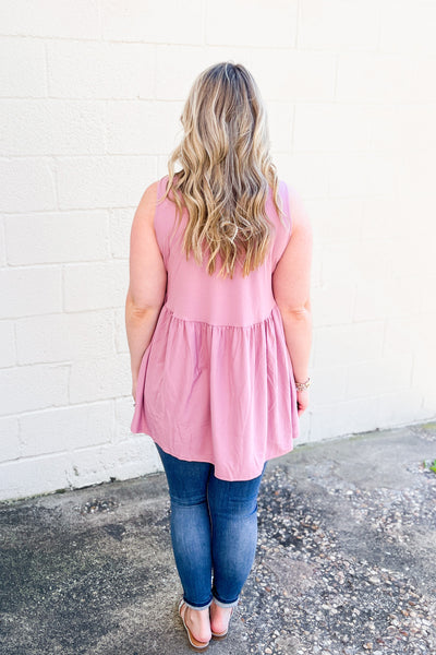 DEAL | Here and Now Tank Top, Light Rose