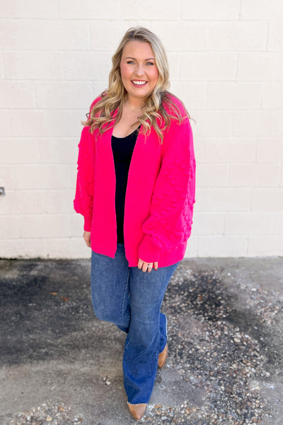 It's A Pink Party Cardigan, Hot Pink