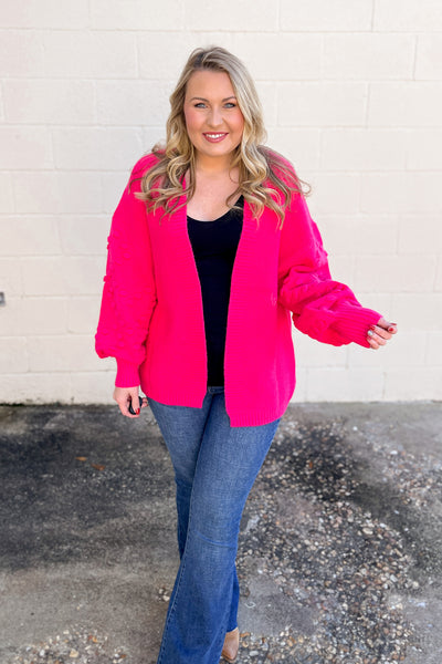 It's A Pink Party Cardigan, Hot Pink