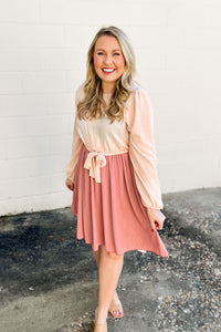 Love Story Colorblock Dress