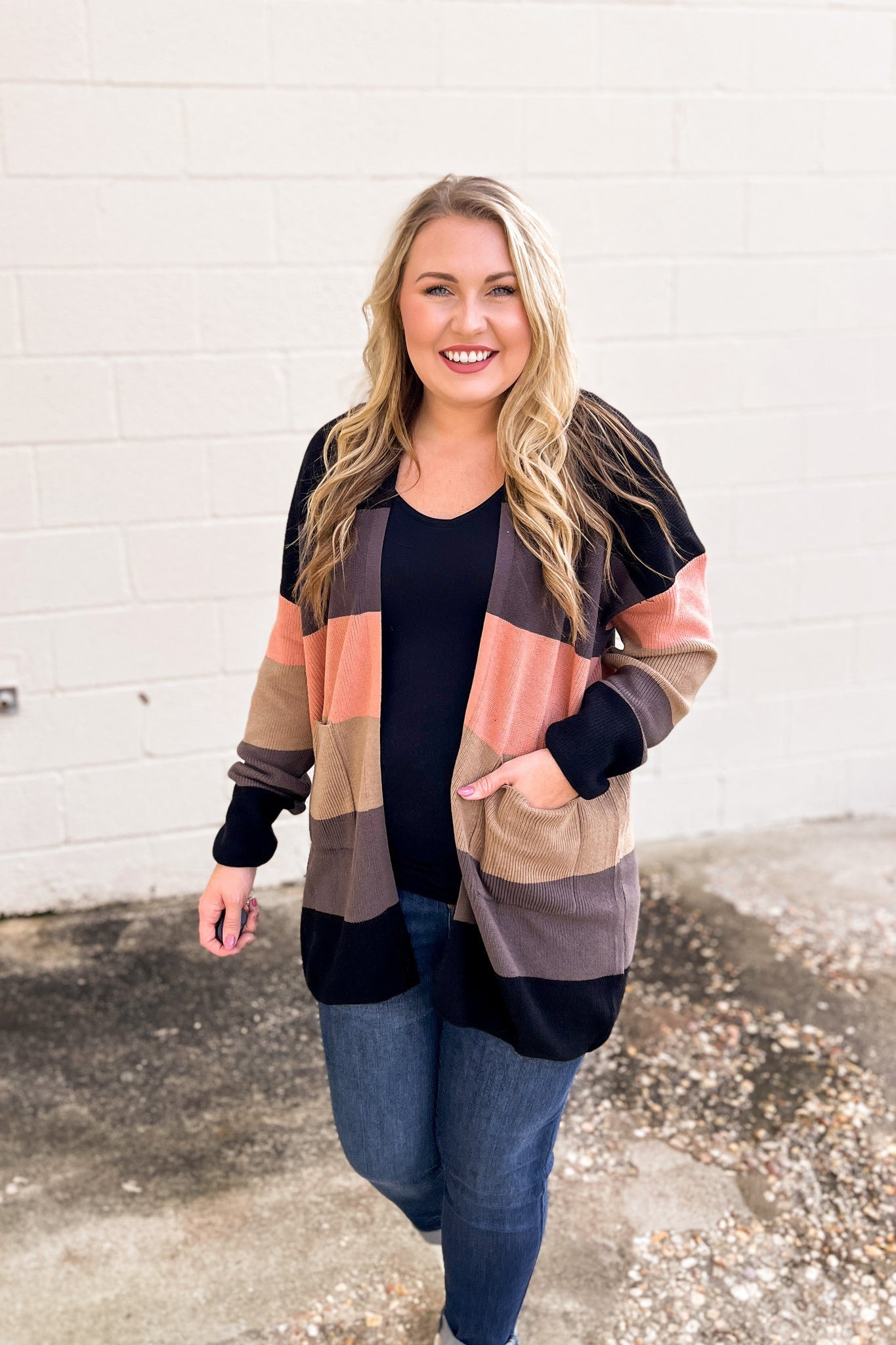 Leave It Alone Colorblock Cardigan