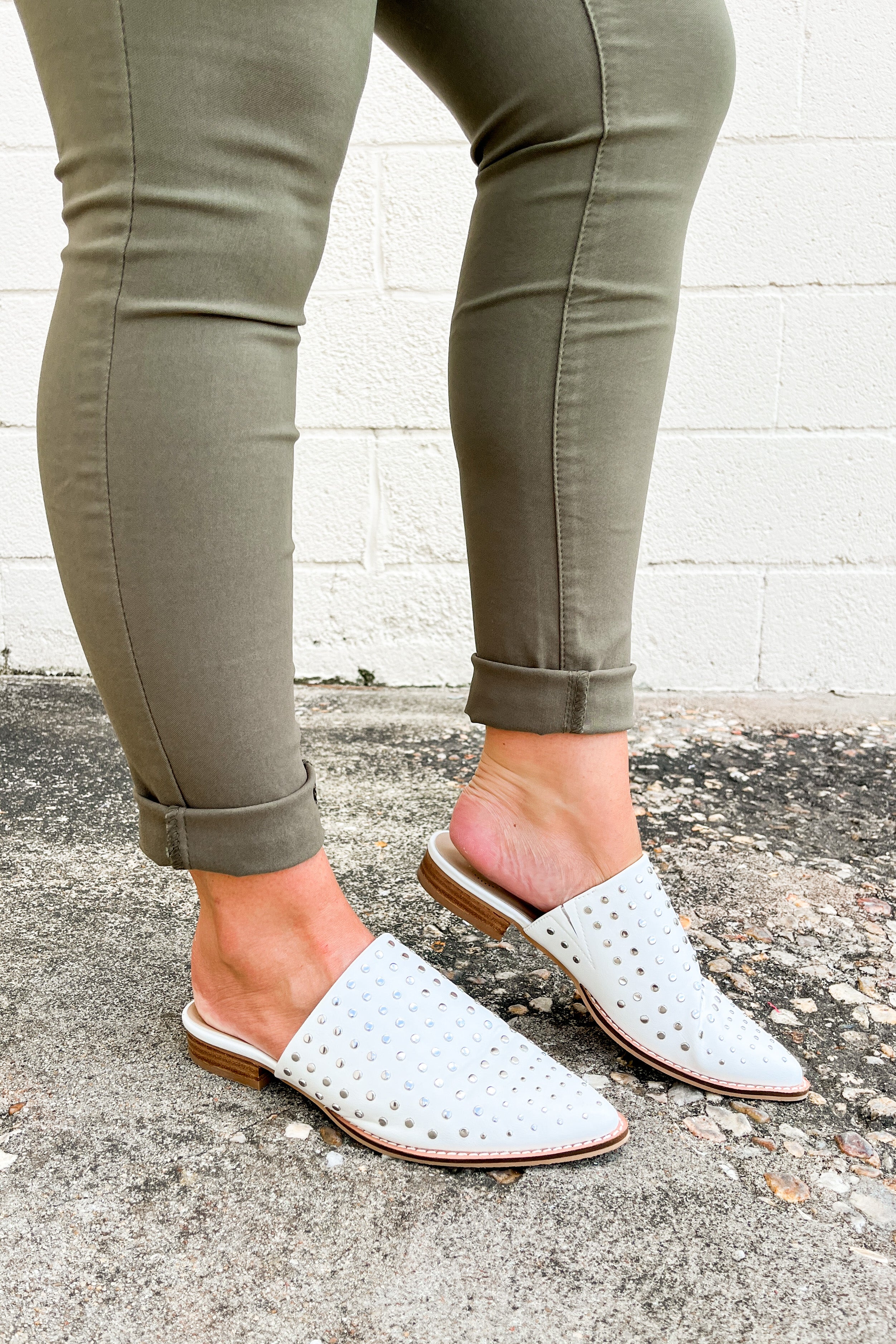 Lydia Studded Mules