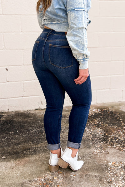 RESTOCK | Judy Blue Melanie Hi-Waist Relaxed Non Distressed Jeans