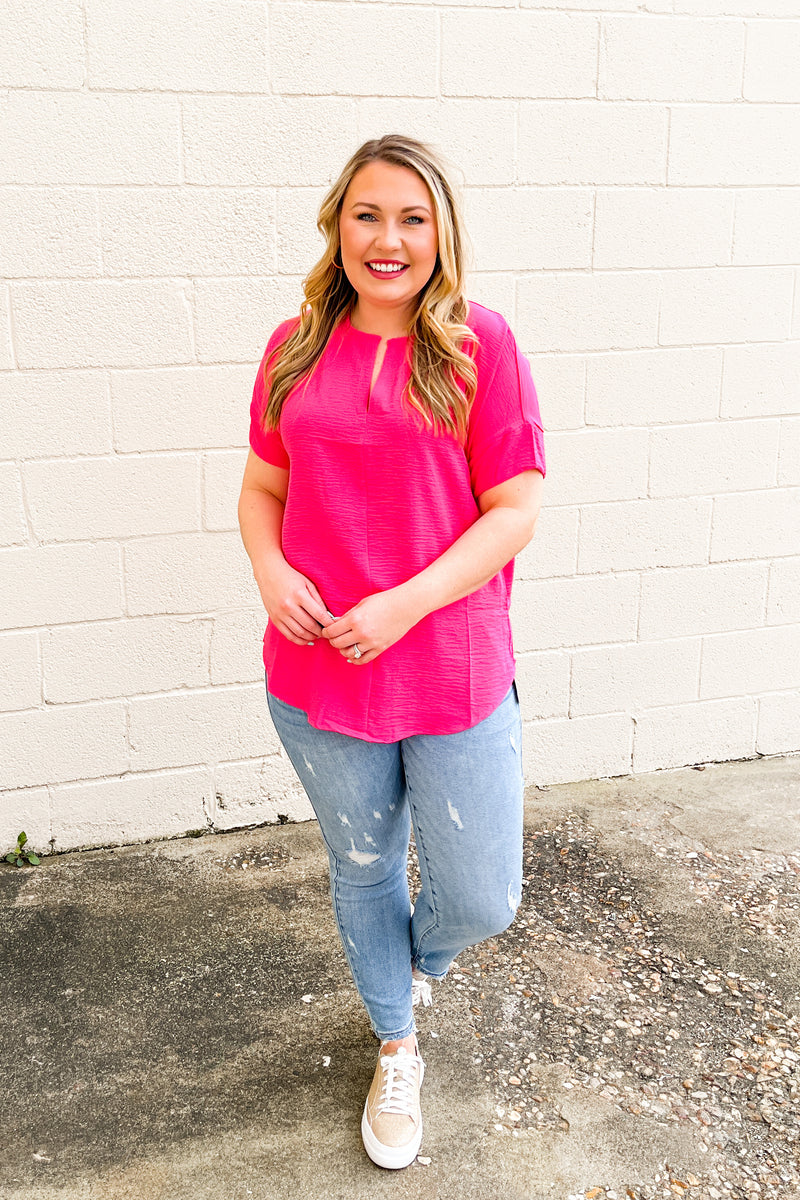 RESTOCK | Gracie Top, Fuchsia – Sew Southern Designs