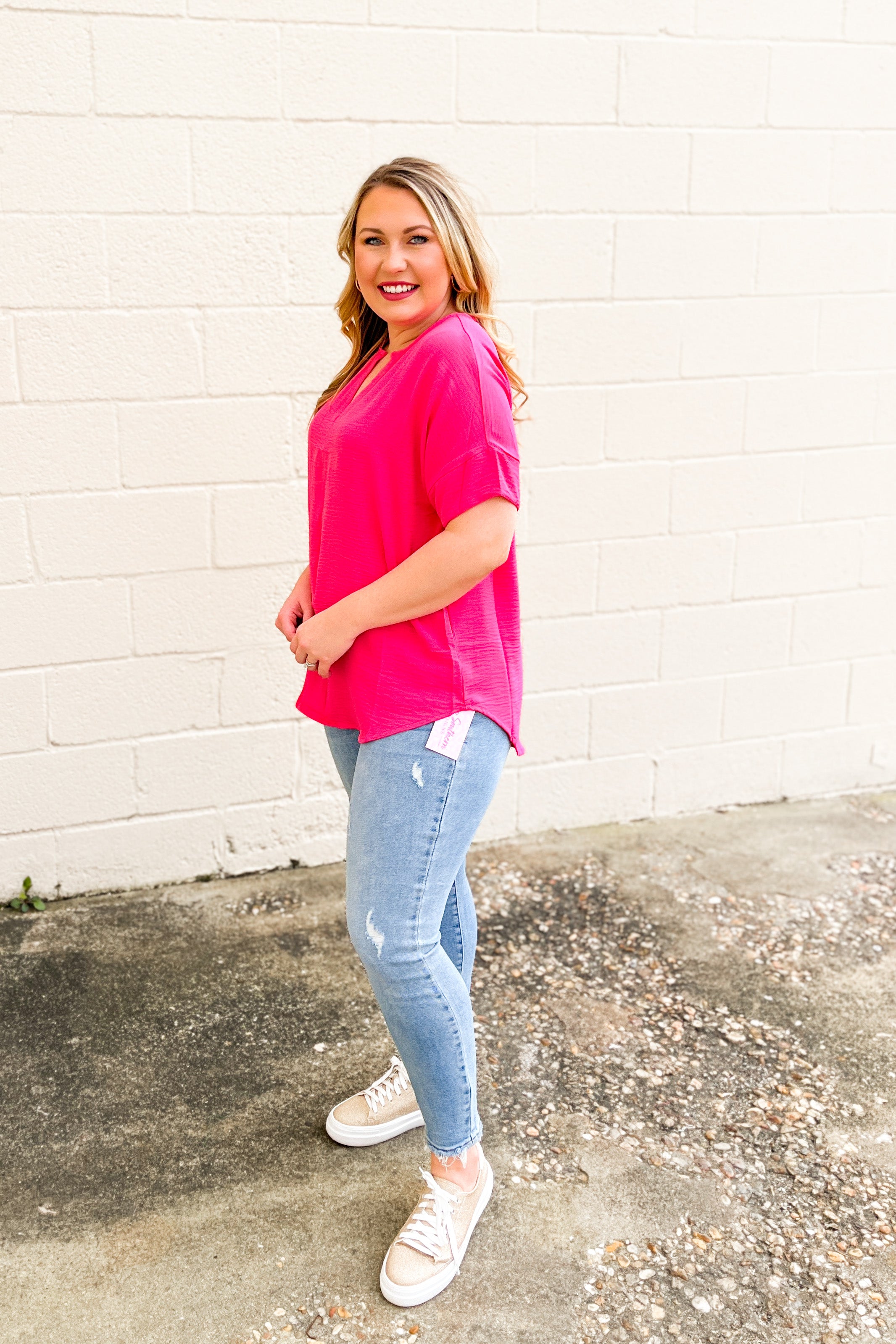 RESTOCK | Gracie Top, Fuchsia