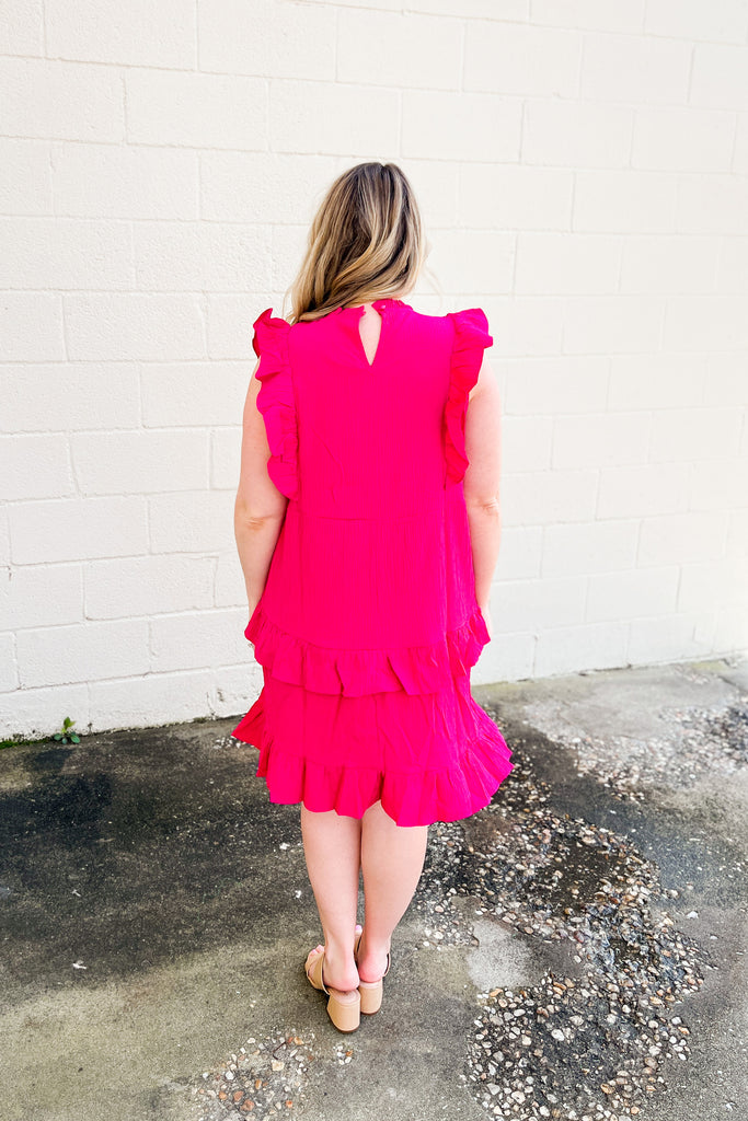 Meet Me For Lunch Dress, Fuchsia Sew Southern Designs