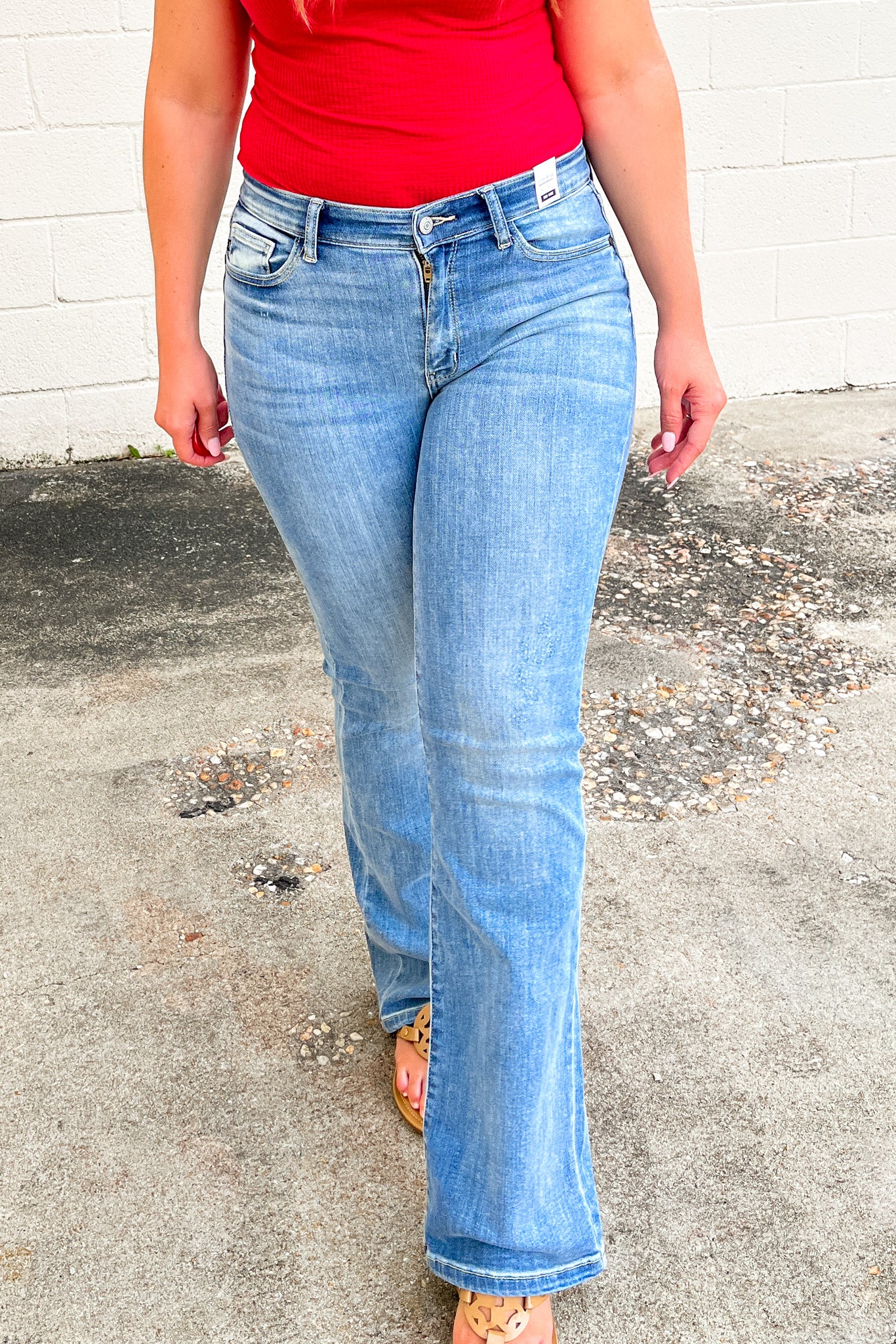 SALE | Judy Blue Kaia Mid-Rise Boot Cut Jeans