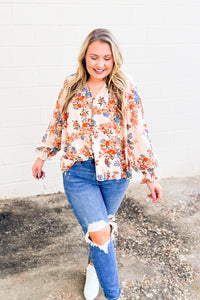All The Love Floral Top