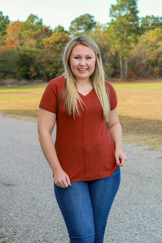SALE | Vivacious Versatile V-Neck Short Sleeve Tee