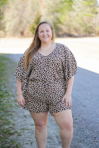 SALE | Paradise Awaits Romper, Leopard