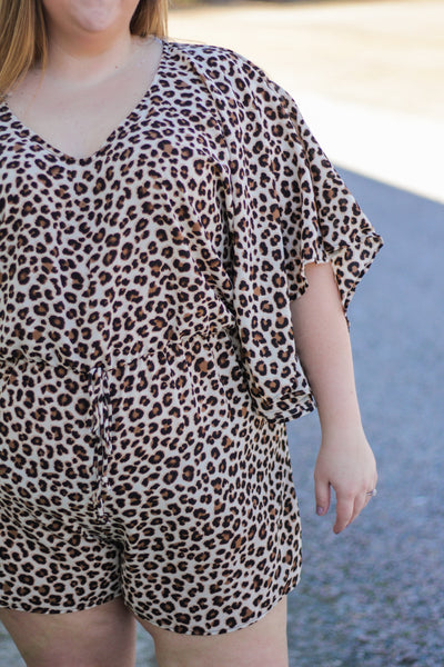 SALE | Paradise Awaits Romper, Leopard