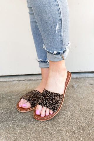 RESTOCK | Cabana Sandals, Tan Mini Leopard