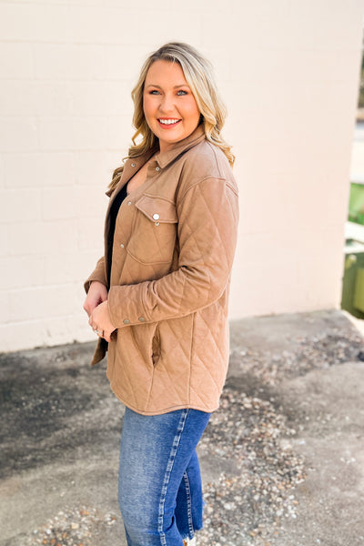 Mountain Retreat Quilted Jacket, Mocha