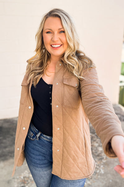 Mountain Retreat Quilted Jacket, Mocha